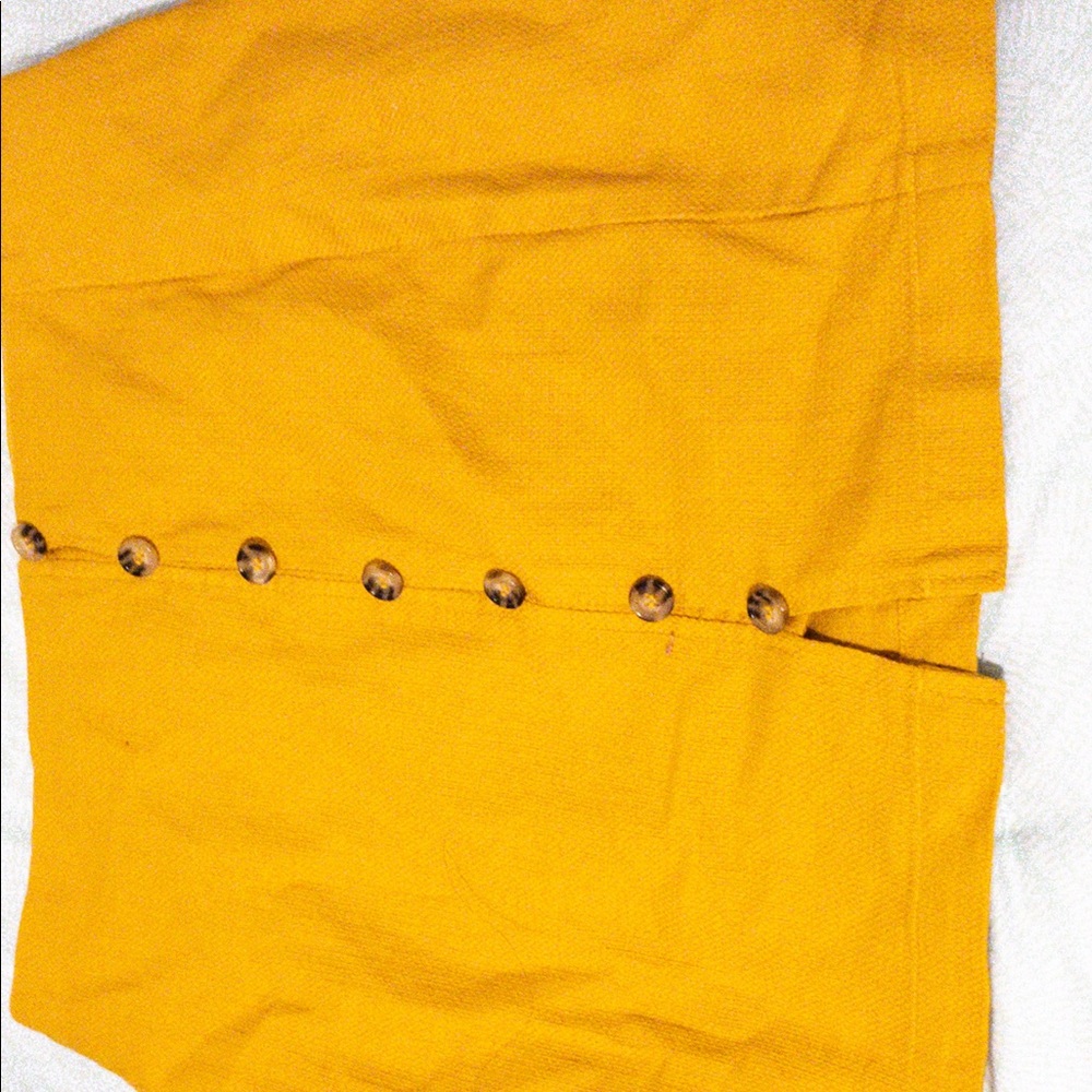 Gold Button Down Skirt